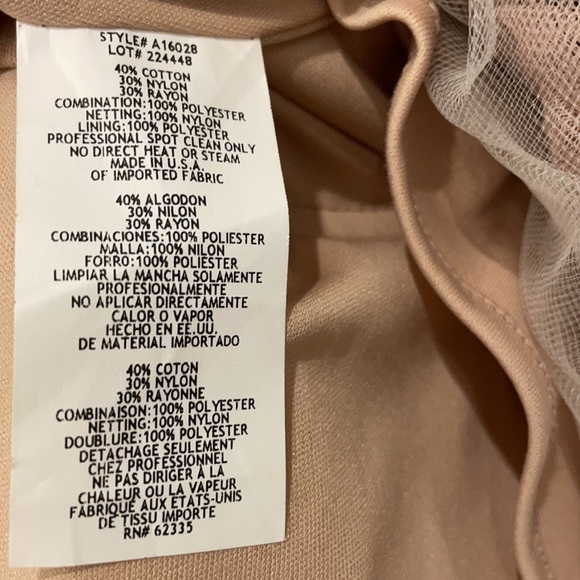 Betsy & Adam Women's Lace-Overlay Tulle A-Line Dress - Picture 8 of 8